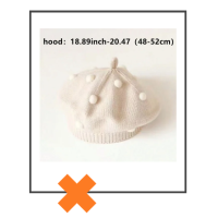 Kinder baret lichtroze met offwhite dots